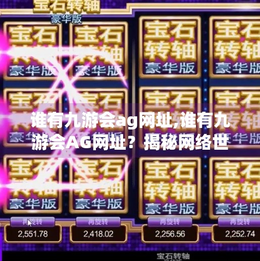 谁有九游会ag网址,谁有九游会AG网址？揭秘网络世界里的神秘链接与安全陷阱